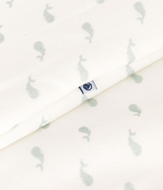 Baby-Schlafsack aus Nicki mit Walmotiv TOG-Wert 3 weiss MARSHMALLOW/ HERBIER