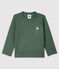 Langärmeliges Baby-T-Shirt aus Baumwolle für Jungen grün VALLEE