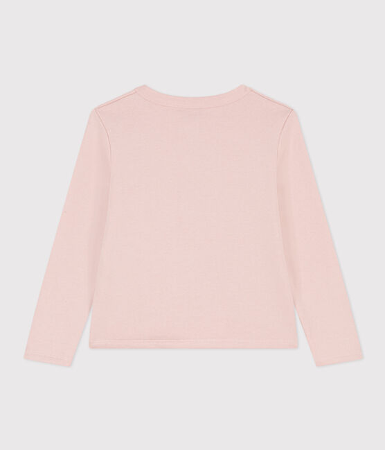 Kinder-Cardigan aus Molton für Mädchen rosa SALINE
