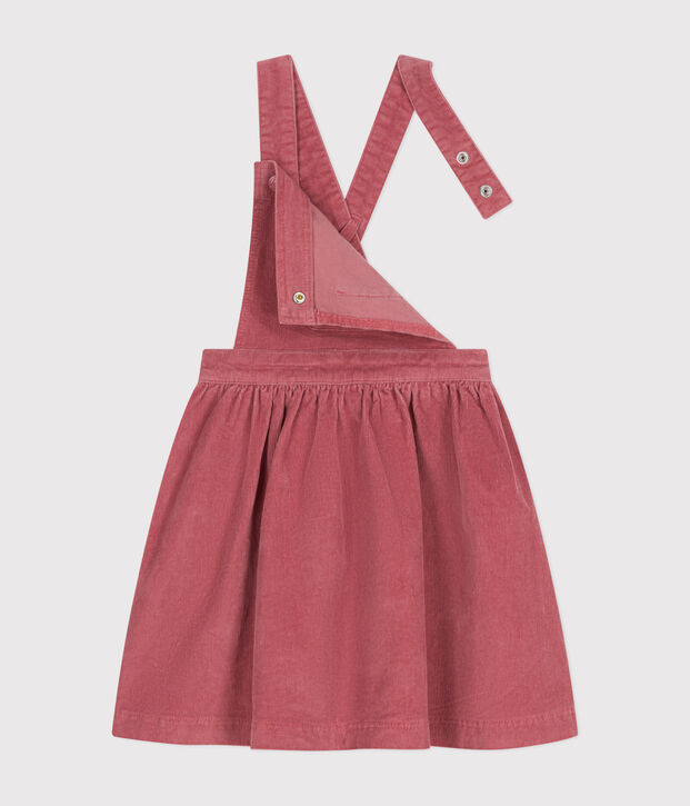 Kinder-Latzkleid aus Fein-Cord f&uuml;r M&auml;dchen rosa