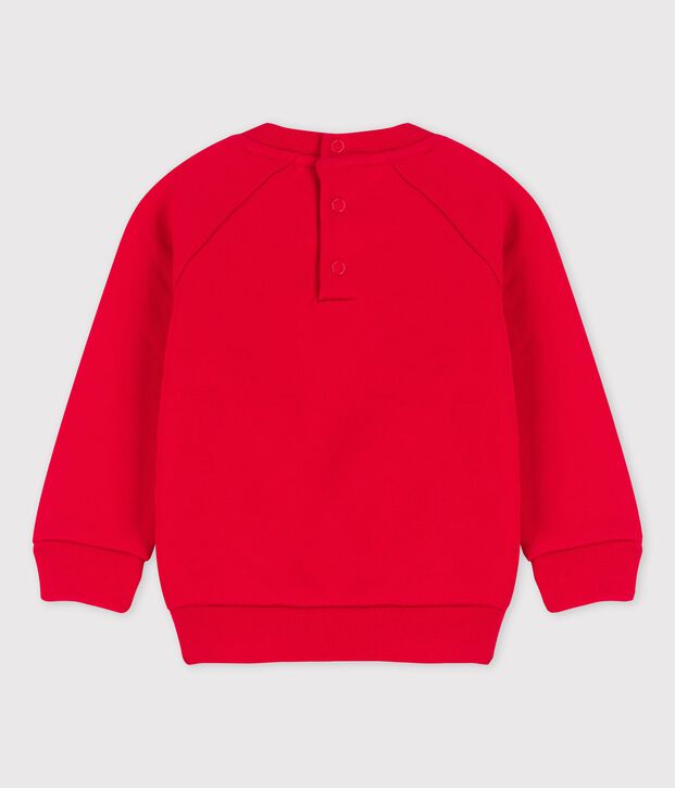 Baby-Sweatshirt aus Molton rot