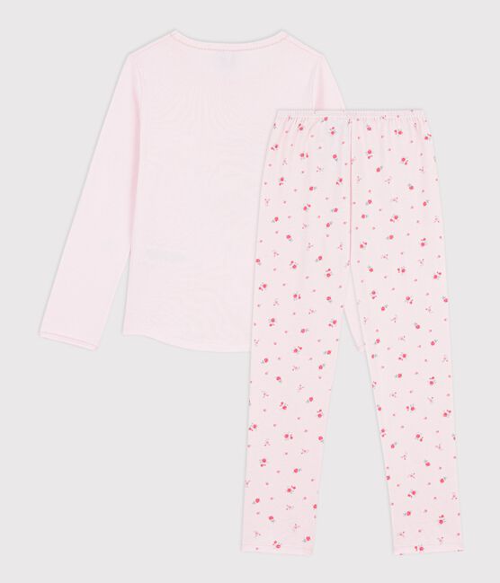 Kinder-Pyjama aus Baumwolle mit Blumenmotiv rosa BARELY/ MULTICO