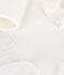 Baby-Kleid aus Doppeljersey und Tüll weiss MARSHMALLOW/grau ARGENT