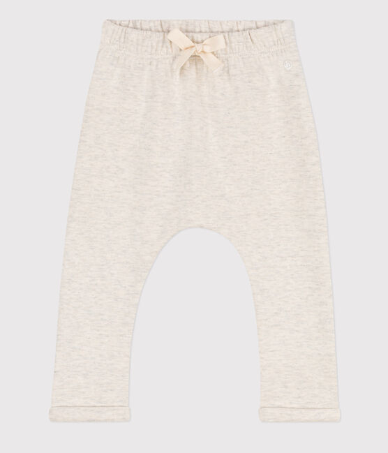 Babyhose aus dickem Jersey beige MONTELIMAR CHINE
