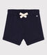 Baby-Shorts aus einfarbigem geflammtem Jersey
