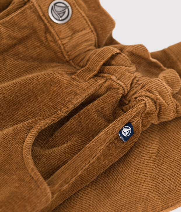 Kinder-Hose aus Fein-Cord f&uuml;r M&auml;dchen braun