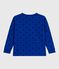 Langärmeliges Kinder-T-Shirt aus bedruckter Baumwolle blau OLYMPIC+SOIR