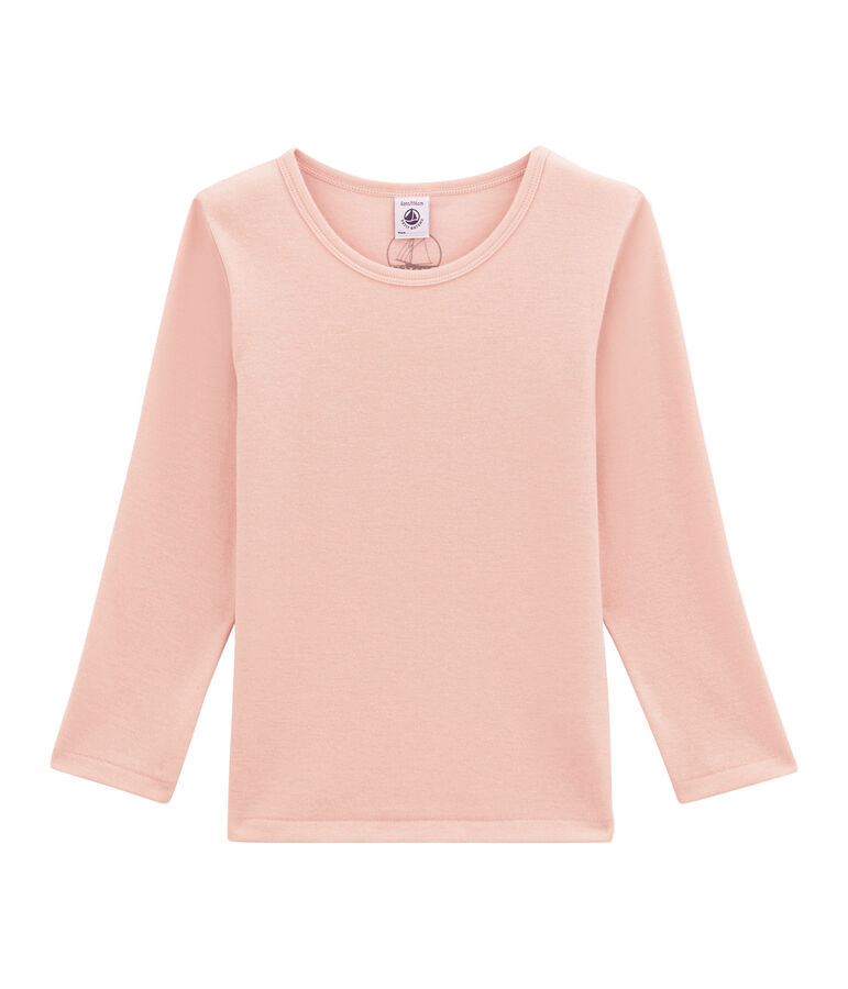 M&auml;dchen Langarmshirt aus Woll /Baumwollgemisch. rosa JOLI