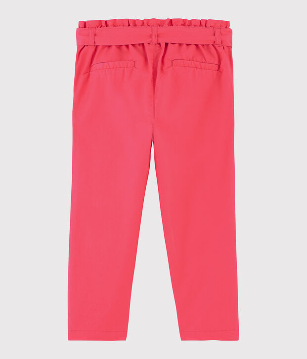 Kinderhose aus Sergestoff f&uuml;r M&auml;dchen rosa