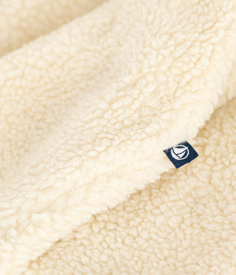 Baby-Schneeanzug aus Sherpa naturfarben