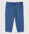 Baby-Hose aus hellem Denim mit Polka-Dot-Muster Mädchen blau DENIM CLAIR