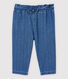 Baby-Hose aus hellem Denim mit Polka-Dot-Muster Mädchen