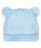 Baby-mütze für neugeborene unisex aus samt blau FRAICHEUR