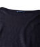 Damen-Langarmshirt aus beschichtetem Leinen blau SMOKING/blau BRILLANT