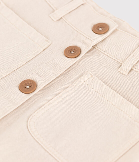 Kinderrock aus Denim für Mädchen naturfarben AVALANCHE