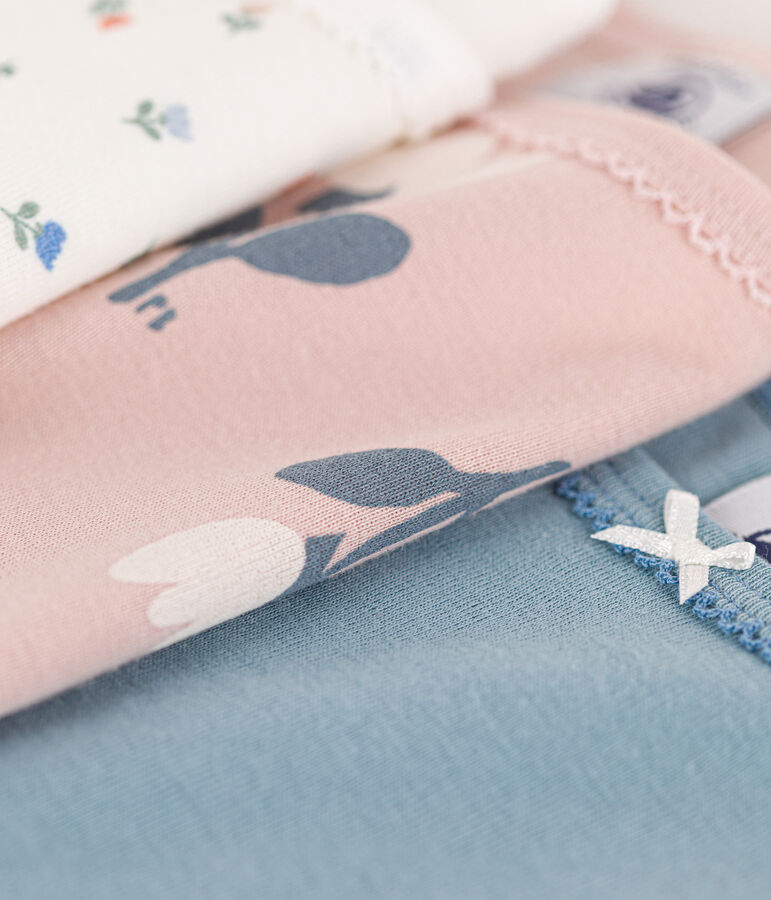 3er-Set Spaghetti-Tops aus Baumwolle mit Tulpenmotiv f&uuml;r M&auml;dchen vielfarbig