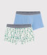 2er-Set Boxershorts aus Baumwolle und Leinen mit Kaktusmotiv für Jungen