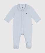 Strampler aus Nicki blau GOMME