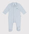 Strampler aus Nicki blau GOMME