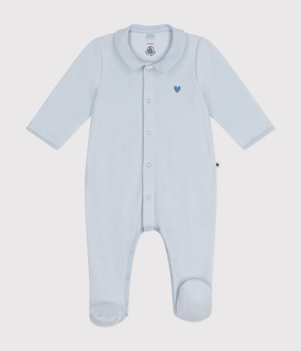 Strampler aus Nicki blau