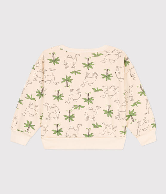 Kinder-Sweatshirt aus Molton weiss AVALANCHE/ MULTICO