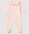 Rosa Baby-Strampler mit Herzchen rosa FLEUR/weiss MULTICO