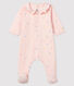 Rosa Baby-Strampler mit Herzchen