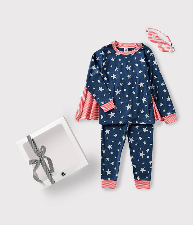 Geschenkset phosphoreszierender Kost&uuml;m-Pyjama aus Baumwolle f&uuml;r Kinder vielfarbig