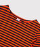 Baumwoll-T-Shirt mit Marinestreifen Damen blau SMOKING/ CAROTTE