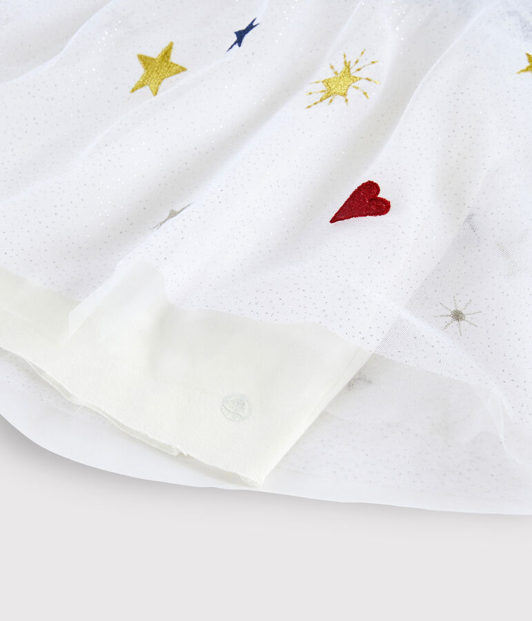 Lang&auml;rmeliges Kinderkleid f&uuml;r M&auml;dchen blau SMOKING/weiss MULTICO