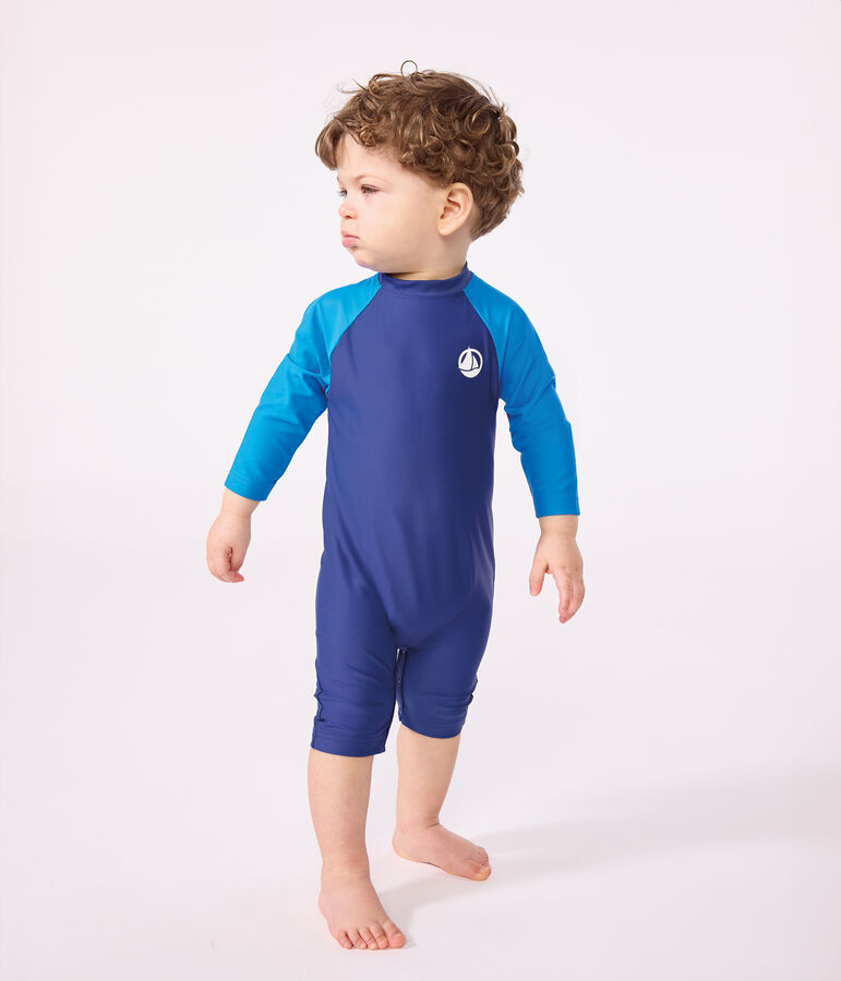 Bade-Overall mit UV-Schutz, Baby blau/blau