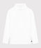 Damen-Rollkragenshirt "L'Iconique" aus Baumwolle weiss ECUME