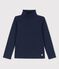 Unterziehpullover aus Baumwolle für Mädchen / Jungen blau SMOKING