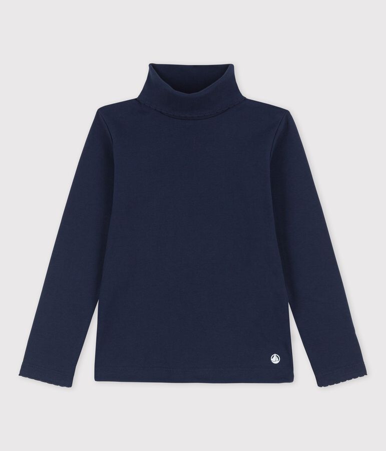 Unterziehpullover aus Baumwolle f&uuml;r M&auml;dchen / Jungen blau SMOKING