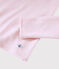 Damen-T-Shirt aus Wolle und Baumwolle rosa CHARME/weiss MARSHMALLOW