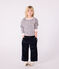 Kinder-Sweatshirt aus bedruckter Baumwolle rosa JOLI/weiss MULTICO
