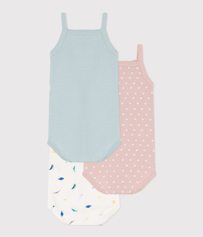 3er-Set &auml;rmellose Bodys aus Baumwolle mit Meerestieren variante 1