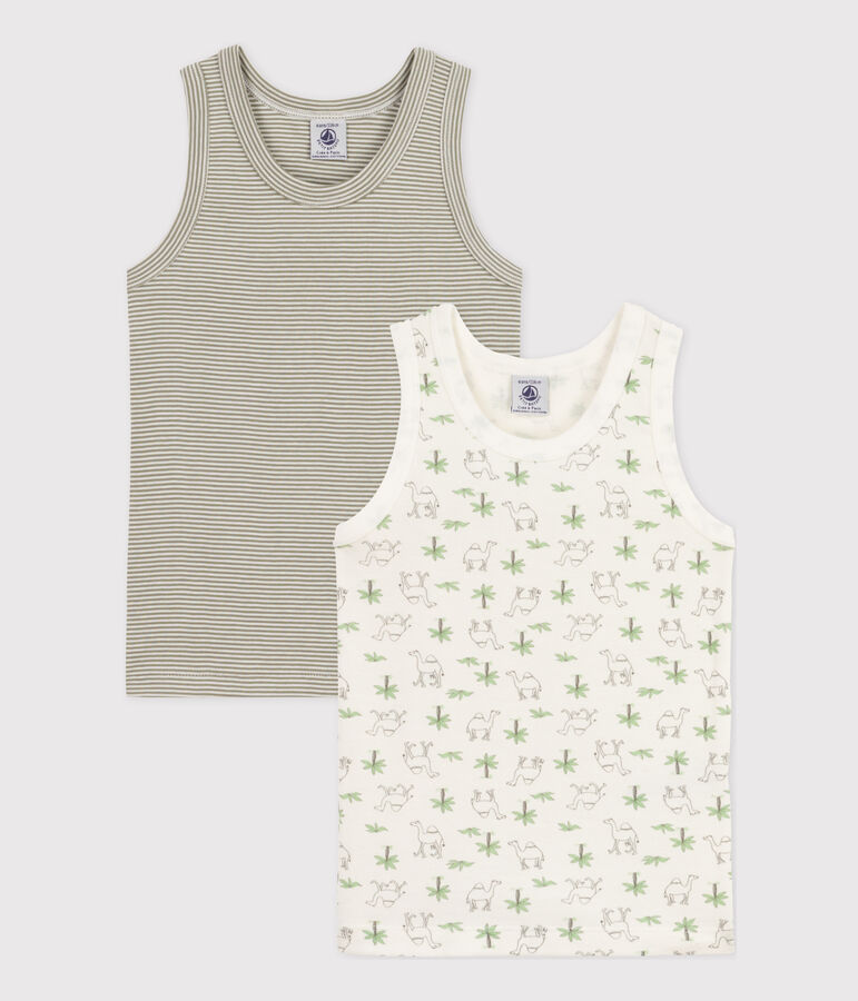 2er-Set Unterhemden aus Baumwolle f&uuml;r Jungen vielfarbig