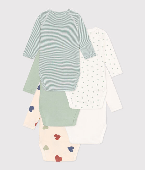 5er-Set langärmelige Baby-Bodys aus Baumwolle  variante 1
