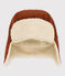 Baby-Schapka aus Cord braun CINA