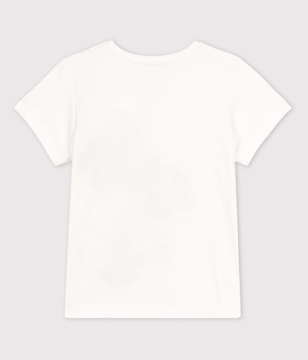 Kurz&auml;rmeliges T-Shirt aus Baumwolle f&uuml;r M&auml;dchen weiss