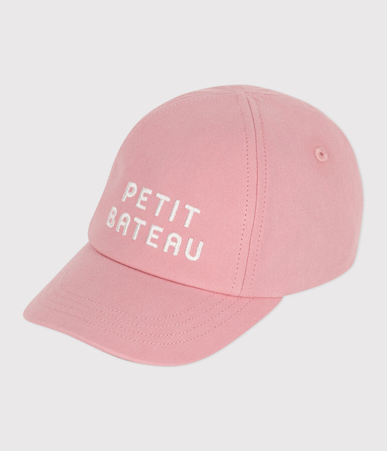 Baby-Cap Petit Bateau aus Baumwolle f&uuml;r M&auml;dchen rosa
