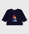 Langärmeliges Baby-T-Shirt aus Baumwolle mit Katzenmotiv SOIR