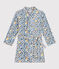 Morgenmantel aus Fleece MARSHMALLOW/ POLOCHON/ MULTICO