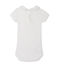 Baby-Mädchen-Body mit Kragen weiss Lait