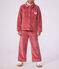 Kinder Wide Leg-Hose aus Feincord rosa