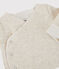 Baby-Cardigan aus Bio-Baumwolljersey in meliertem Grau beige MONTELIMAR CHINE