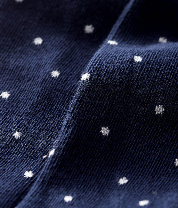 Maillot met stippen baby meisje blau/grau