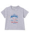 Bedrucktes Baby-Jungen-T-Shirt grau POUSSIERE CHINE