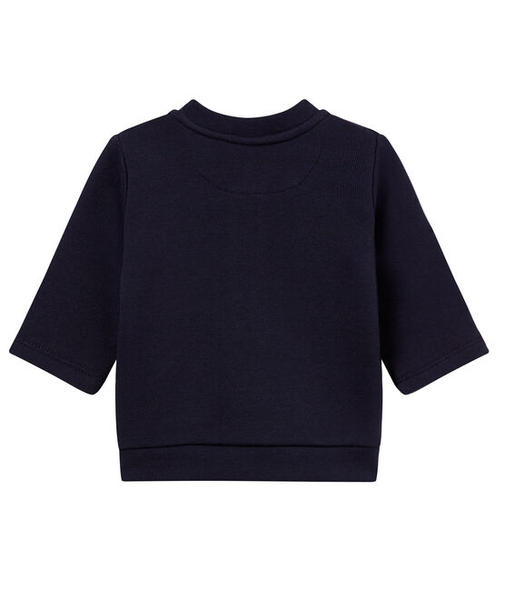 Baby-cardigan mit reissverschluss aus molton jungen blau SMOKING